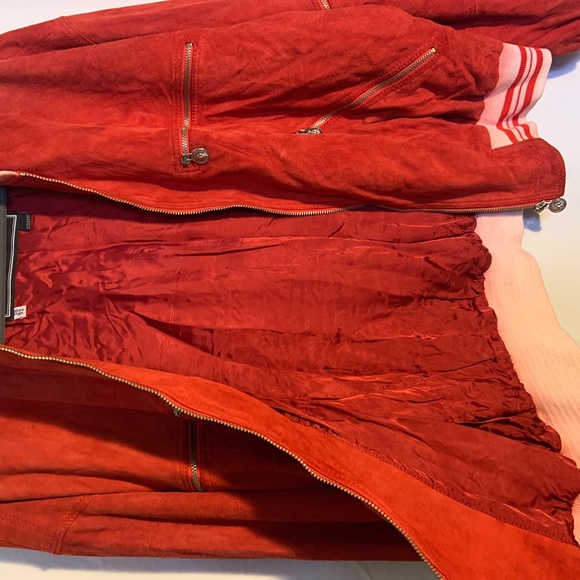 Versace Versus vintage red suede jacket - Picture 2 of 9